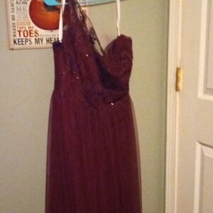 David's bridal one strap dress